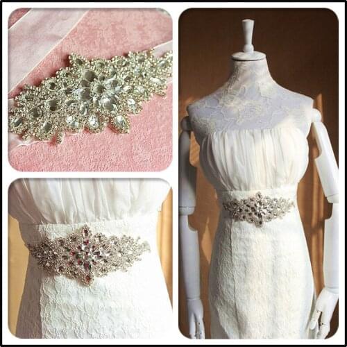 2017 Newest Crystal Wedding Sash Shining Rhinestones Glass Crystal Bridal Belt Wedding Party Bridesmaid Sash Satin Bride Sash