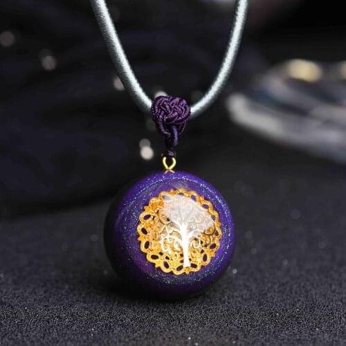 Orgonite Energy Pendant Orgone Crystal Necklace Men And Women Career Amulet Magnetic Field Energy Converter witca