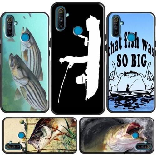 Bass Fishing Baits Lures Hook Tackle Case For OnePlus Nord 8 Pro 7T For Realme 6 7 Pro C3 XT X7 For OPPO Find X2 Pro Reno4