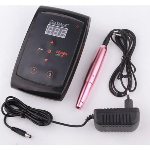 Professional Permanent Makeup Tattoo Pen Kit Tattoo Machine With LCD Power Supply Set For Eyebrow Tattoo Lip