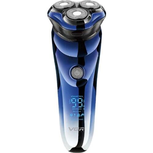 Professional IPX7 LED 3D For Men Floating Electric Shaver Wet Dry Beard Trimmer Rechargeable Electric Razor Men Shaving Machin