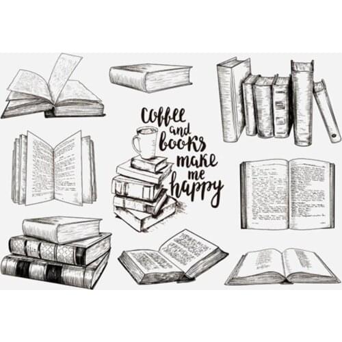 Book Clear Stamp Or stamp for DIY Scrapbooking/Card Making/Kids Fun Decoration Supplies A2194