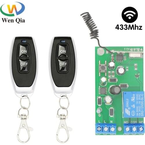 Remote On Off Wireless Switch Controller Rf 433mhz AC 110V 220V 10A Relay Receiver Module Transmitter For Smart Home Lights LED
