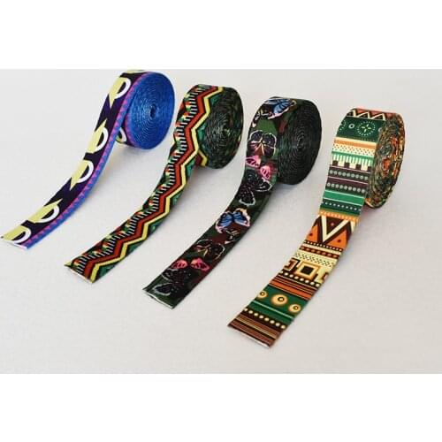 Retail 1 Yards Width 25mm Webbing 4 Colors Printed Webbing Ribbon Can Produce Luggage Belt Strap Rope Dog Pet Collar Leash