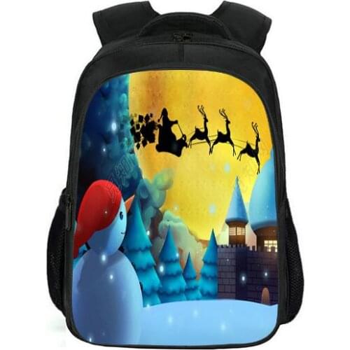 16-inch Halloween Print Cartoon Anime Backpack Student School Bag Large Capacity creative Book Bag Teenager Orthopedic Mochila