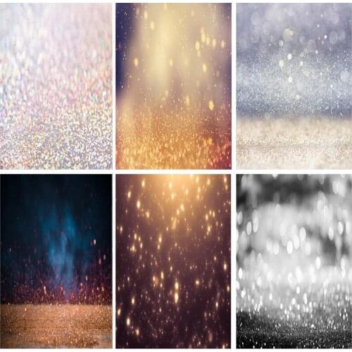 SHENGYONGBAO Vinyl Custom Photography Backdrops Prop Glitter Facula Light Spot Theme Photography Background 21318GBT-07
