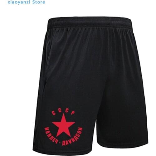 CCCP USSR Soviet Union Printed Mens Men sports running shorts Fashion 2021 New short pants Camiseta Hombre