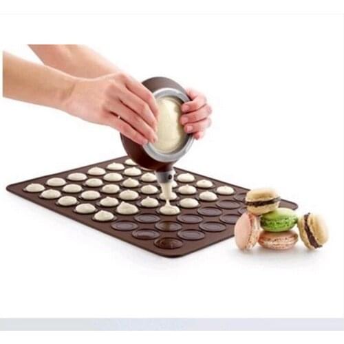 48 Round hole Macaron pads Silicone pads cake baking mat Mould Tray Dessert Tools Kitchen Accessories Bakeware Pastry Tools