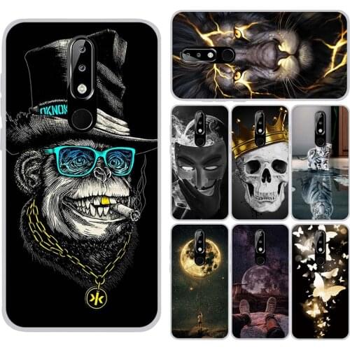 Silicone Case For Nokia 5.1 Plus/X5 Cartoon Protective Cases For Nokia5.1 Plus Mobile Phone Covers For Nokia 5.1Plus Capa Bumper