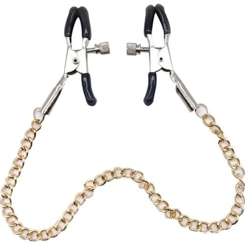 OLO Nipple Clamps Sex Slave Metal chain Breast Clip SM Bondage Breast Sex Toy Adult Game Clitoris Clamp For Couples Exotic Toy