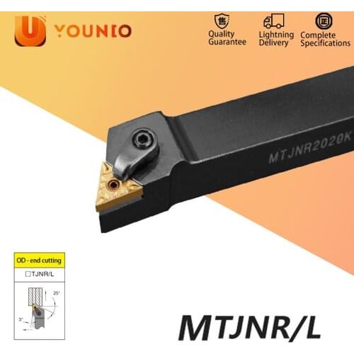 YOUNIO External Turning Tool MTJNR2020 MTJNR1616 MTJNR2525 MTJNR3232 Tool Holder TNMG Carbide Insert Lathe Cutting Tools 1Set