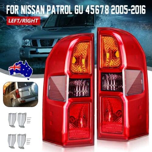 12V Pair Rear Tail Light Brake Lamp Tail Lamp For Nissan Patrol GU 4/5/6/7/8 2005 2006 2007 2008 2009 2010 2011 2012 2013-2016