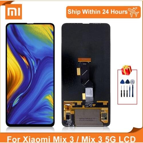 Super AMOLED For XIAOMI MIX 3 LCD Display Touch Screen Digitizer Assembly For 6.39''XIAOMI Mi Mix3 Mix 3 LCD Screens