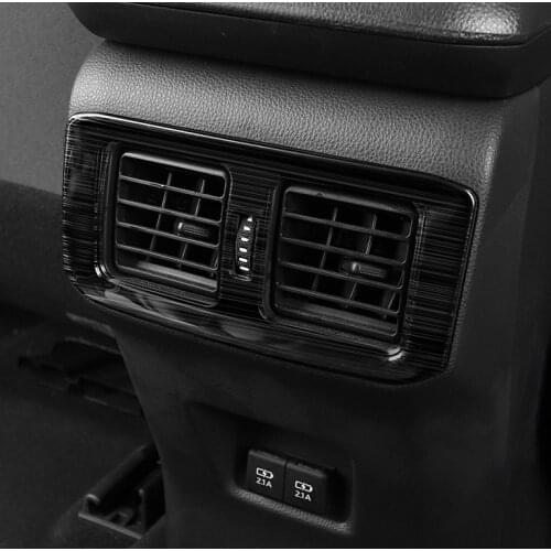 1pc car sticker stainless steel rear air conditioning outlet decoration cover for 2019 2020 Toyota RAV4 RAV 4 MK5