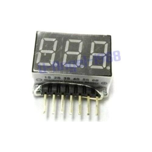 10pcs/lot Battery Cell 1-6S RC Lipo Battery Voltage Meter Indicator Checker Tester + Register free shipping