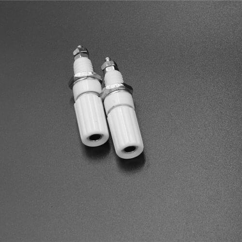 20x white 4mm Amplifier Terminal Binding Post Banana Plug Jack Plastic Connector