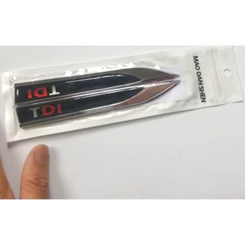 3D NEW METAL CAR STICKER TDI LOGO KNIFE EMBLEM BADGE FIT FOR VW Golf Jetta Polo MK Scirocco