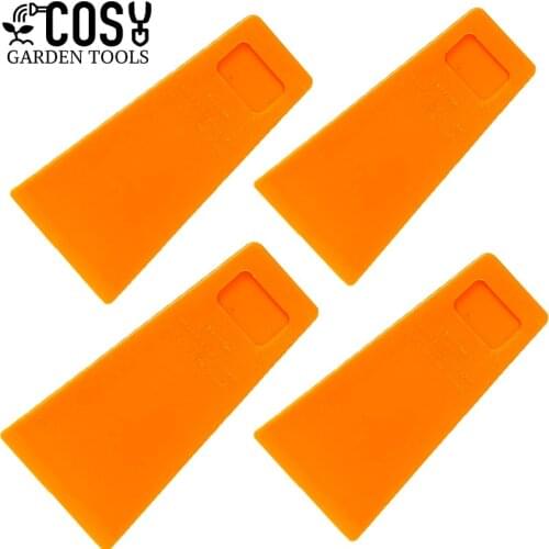 4Pcs 5Inch Tree Felling Wedges Felled Chock For Logging Falling Cutting Cleaving Chainsaw Wedge Woodcutting Tool Kit