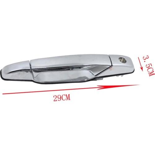 4* Exterior Chrome Door Handle Rear Right Passenger Side for Cadillac Escalade ESV Chevrolet Avalanche Pickup Truck GMC Yukon