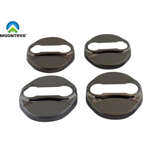 4 x Black for Kia Sportage R Hyundai IX35 Sonata Car Door Lock Cover case sticker