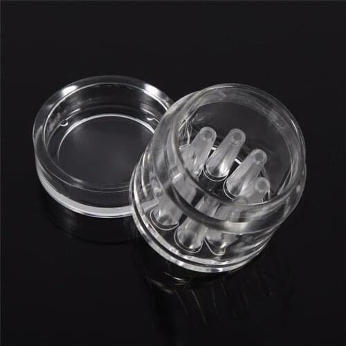 8 Hole Snail Trap Transparent Leech Vivarium Planarian Pest Catch Pen Red Bee Shrimp Worm Bait Feeding Box Aquarium Cleaner Tool