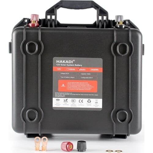 Lifepo4 Rechargeable Battery 24V 100Ah 8S1P Build in Smart BMS Monitor By Phone With 10A Charger For RV EV Boat Soalr System