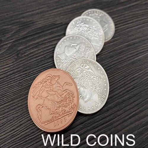 WILD COINS by Beans Magic Stage Close Up Magia Magic Tricks Super Visual Coin Appear/Vanish Magie Gimmick Props Magicians
