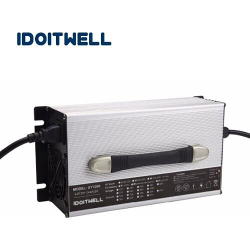 Customized 48V 30A automatic battery charger for Lead acid Lithium LifePO4 battery with Reverse Polarity Protection charger