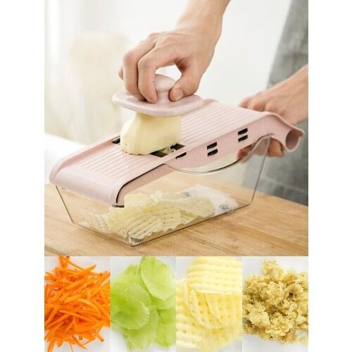 Kitchen Multi-functional Vegetable Cutter Household Slicer Potato Shredded Radish Wiping Silk Slicing Slicer