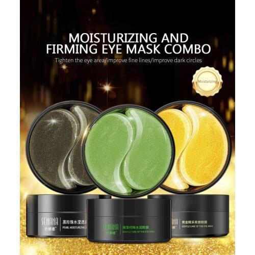 60pcs Gold Moisturizing Seaweed Crystal Collagen Eye Mask patch Anti-Wrinkle Anti Aging Remove Dark Circles Eye Care TSLM1