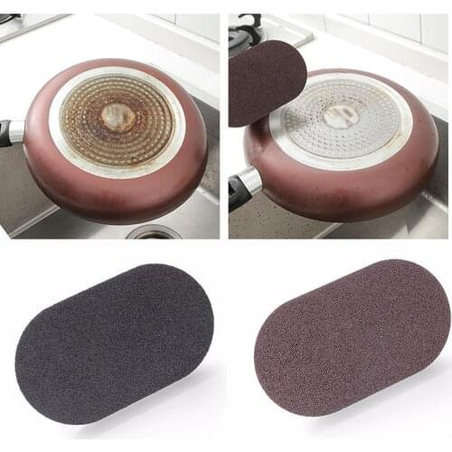 Sponge Rubbing Emery With Handle Sponge Kitchen Decontamination Bowl Tools Brush Cleaning W2N2