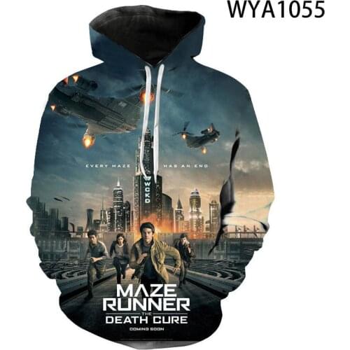 2021 New Hoodies Sweatshirts Men Women Children 3D Printed Funny The Maze Runner Casual Hoodie Streatwear Cool Pullover
