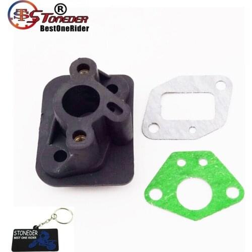 STONEDER Plastic Intake Inlet Manifold Gaskets For 2 Stroke 33cc 43cc 49cc Engine Goped Scooter Cat Eye Kids Moto Pocket Bike