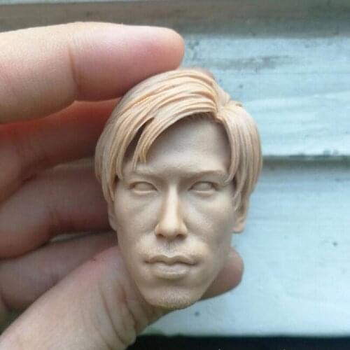 Blank Hot 1/6 Scale Prison on Fire Roy Cheung Head Sculpt Unpainted Fit 12" Figure