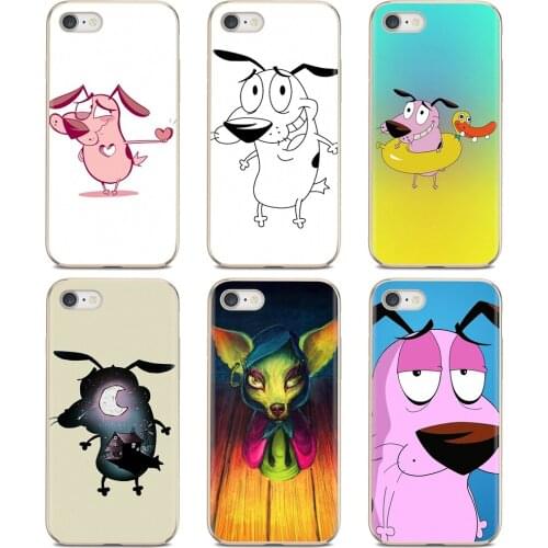Dog-Courage-The-Cowardly For iPhone 10 11 12 Pro Mini 4S 5S SE 5C 6 6S 7 8 X XR XS Plus Max 2020 Phone Covers