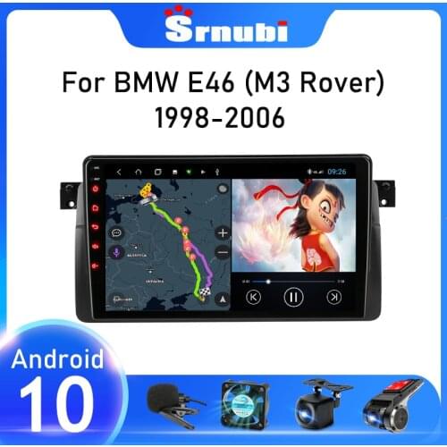 Srnubi Android 10 Car Radio For BMW E46 Coupe (M3 Rover) 316i 318i 1998-2006 Multimedia Player GPS Navigation 2 Din WIFI RDS DVD