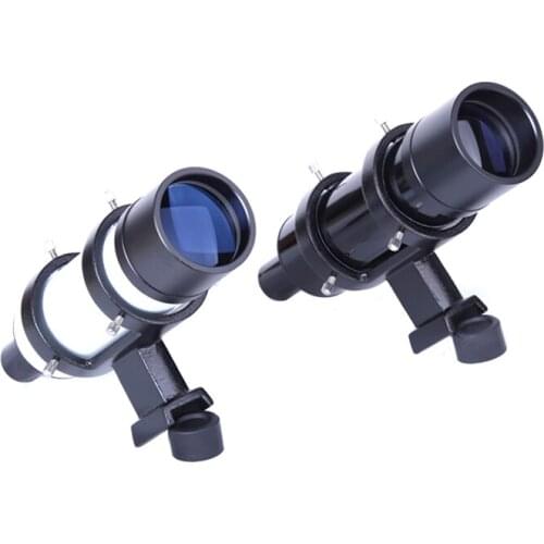Super 7x50 Optical Finder Scope with Cross Hair Reticle HD Aluminium Alloy+Optical Glass Finderscope for Astronomical Telescopes