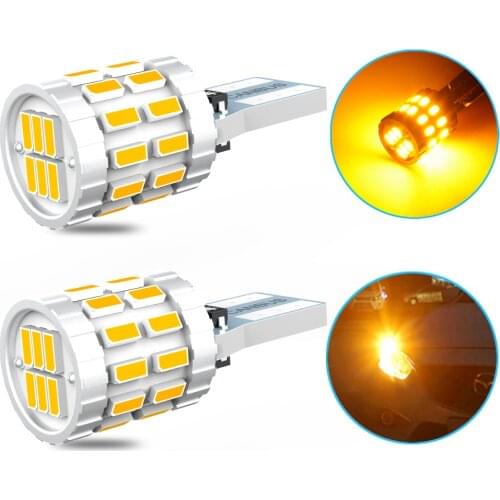 A Pack Canbus T10 W5W LED Interior Car Lights For Ford Focus 2 3 Fiesta Fusion Ranger Kuga S Max MK5 Mustang Escape White Orange