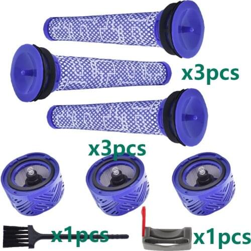 Pre & Post-Motor HEPA Filter 18.5cm/22.5cm Bristle Animal Fluffy Brush for Dyson V6 DC59 DC62 SV03 Cordless Vacuum Cleaner Parts