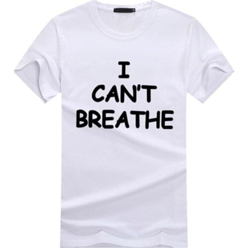 I cant breathe Mens sport outdoor T-Shirt justice for Floyd Exercise Men Modal Tee O-Neck Plus Size summer clothing J