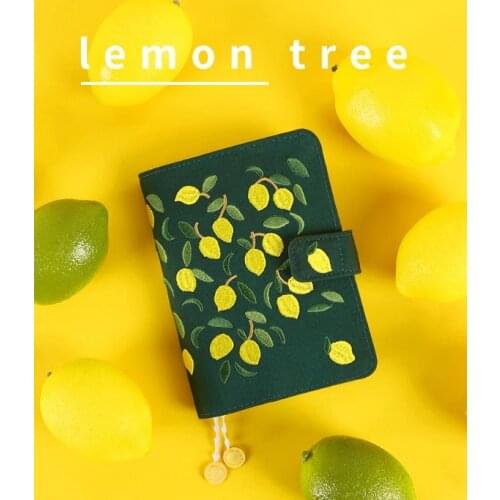 Japan A6 notebook stationery diary billbook hobo specifications cover japanese style cover the lemon tree