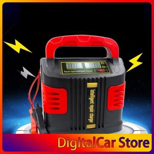 New Portable Intelligent Charger Auto Motor Vehicle Charger 350W 14A Auto Adjust LCD Battery Charger Car Booster