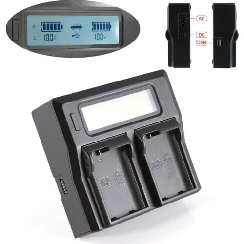LCD Dual Battery Charger For Nikon EN-EL15a V1 D750 D610 D7100 D810 D7200 D800E