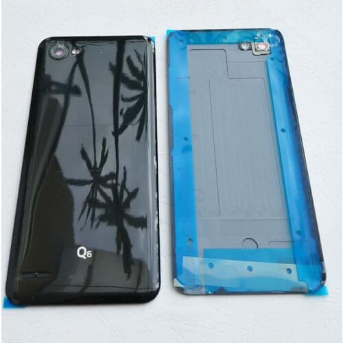 ZUCZUG New Plastic Battery Cover Rear Housing Back Case For LG Q6 With Camera Lens