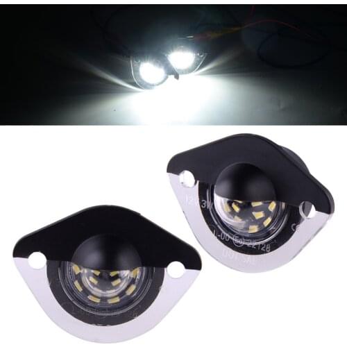 1 Pair Car LED License Plate Light Lamp XR3Z13550AA XR3Z-13550-AA Fit For Ford Mustang 1994-2004 6000K 4ZZ13550A F4ZZ-13550-A