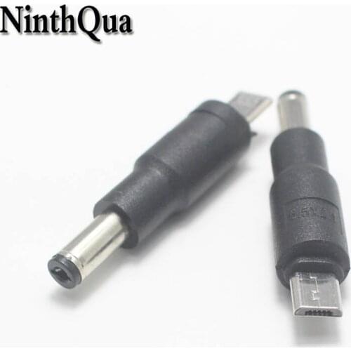 1pcs 5.5*2.1mm 5V DC Power Plug to Micro usb Male Supply Adapter Connector Charging parts 5.5x2.1mm