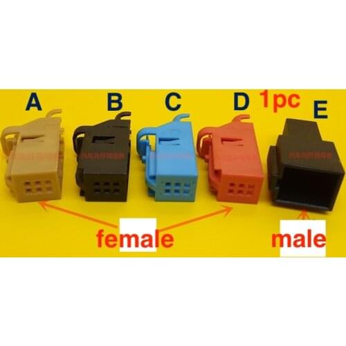 1pc for Volkswagen Audi 6PIN hole car engine wiring harness plug male female plug tire pressure cable wire line