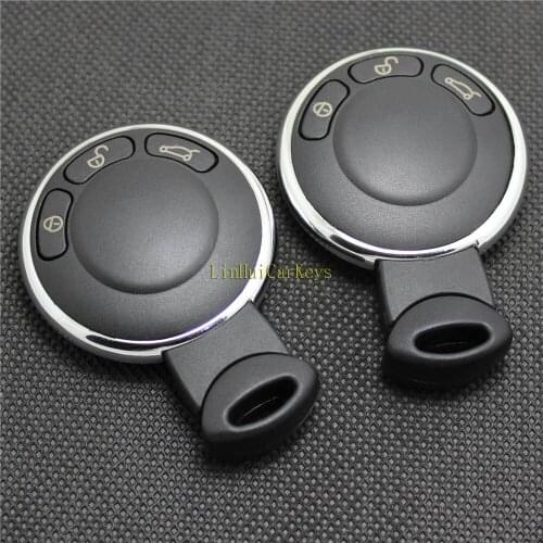 10 Pieces PINECONE Key Case for BMW MINI COOPER M Series Key 3 Buttons Uncut Blade Remote Replace New Key Shell Cover No Logo