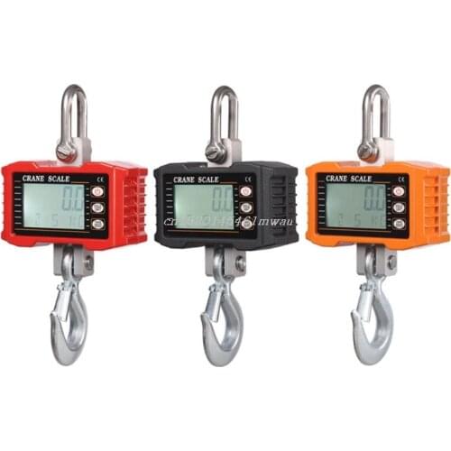 1000KG/2000LBS Digital Hanging Scale Industrial Heavy Duty Crane Scale with Accurate Reloading Spring Sensor New 2019