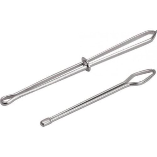 2Pcs/set Stainless Steel Clips Elastic Belt Wearing Rope Weaving Tool Bag Wrap Rope Wearing Tool DIY Apparel Sewing Accessories